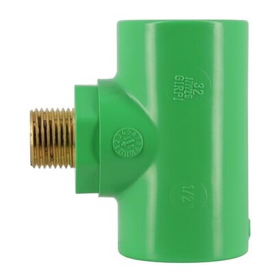 Tés réduits filetés avec insert 1/2"