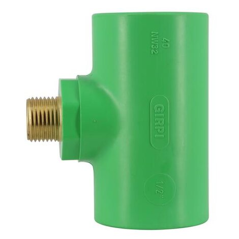 Tés réduits filetés avec insert 1/2"