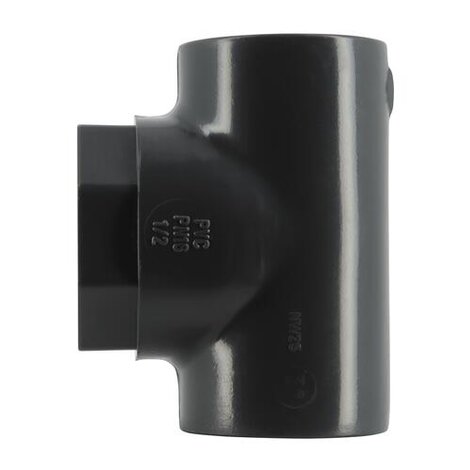 Tés à insert laiton taraudé à 90° Femelle/Femelle PVC-U Pression