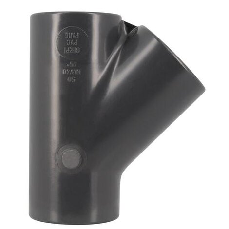 Tés obliques à 45° Femelle/Femelle PVC-U Pression