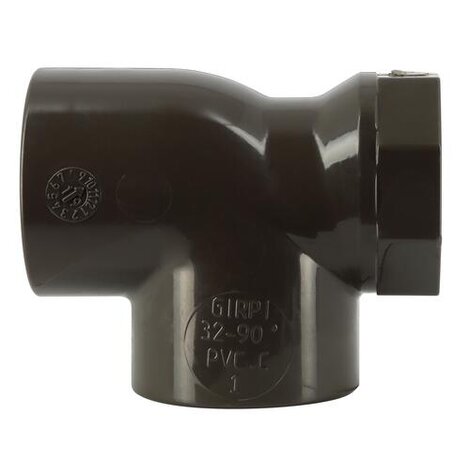 Coudes 90° FF PVC-C à insert laiton