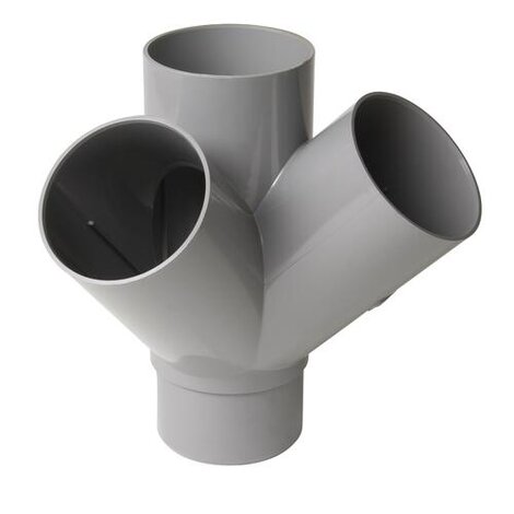 Culotte et embranchement double d'équerre à 45° Mâle/Femelle