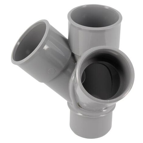 Culotte et embranchement double d'équerre à 45° Mâle/Femelle