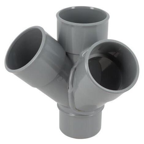 Culotte et embranchement double d'équerre à 45° Mâle/Femelle