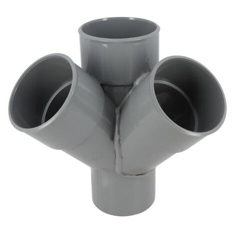 Culotte et embranchement double d'équerre à 45° Mâle/Femelle