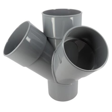 Culotte et embranchement double d'équerre à 45° Mâle/Femelle