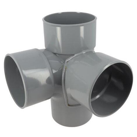 Culotte et embranchement double d'équerre à 87'30° Mâle/Femelle