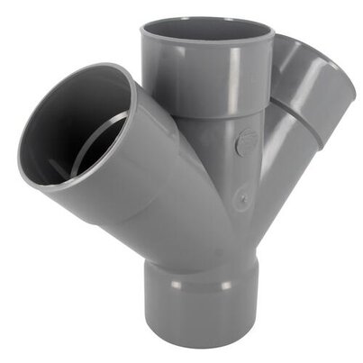 Culotte et embranchement double parallèle à 45° Femelle/Femelle