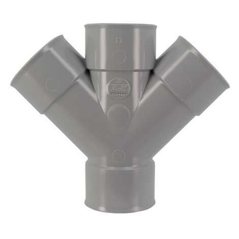 Culotte et embranchement double parallèle à 45° Femelle/Femelle