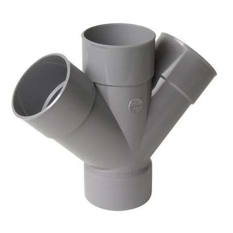 Culotte et embranchement double parallèle à 45° Femelle/Femelle