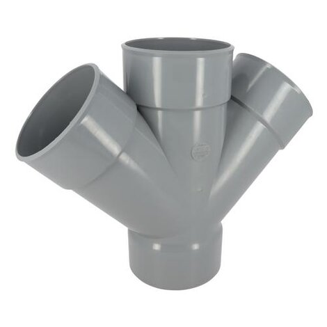 Culotte et embranchement double parallèle à 45° Femelle/Femelle