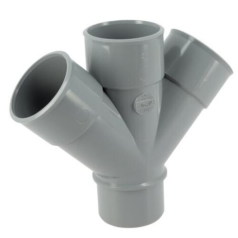Culotte et embranchement double parallèle à 45° Mâle/Femelle