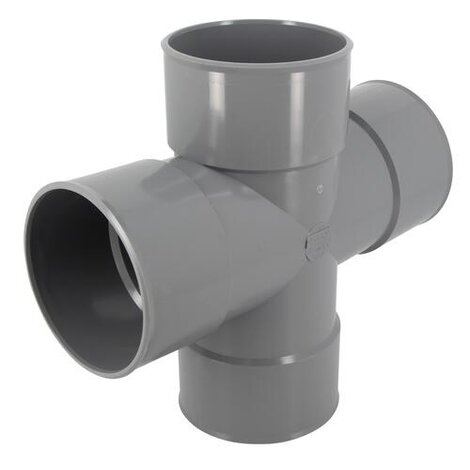 Culotte et embranchement double parallèle à 87'30° Femelle/Femelle