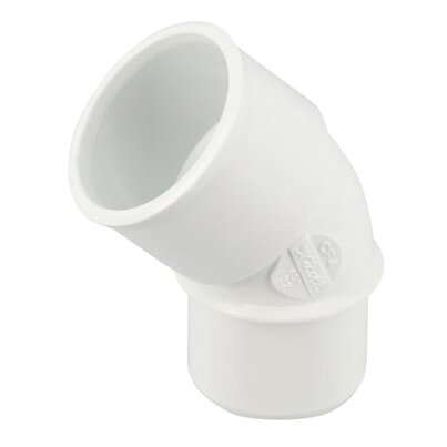 Coude à 45° Mâle/Femelle Gamme blanche