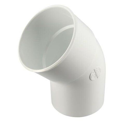 Coude à 45° Mâle/Femelle Gamme blanche