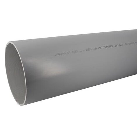 Tube PVC compact non prémanchonné