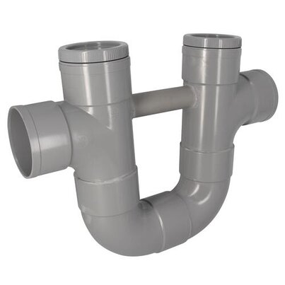 Assainissements siphons disconnecteurs 87°30 en PVC Femelle - Femelle