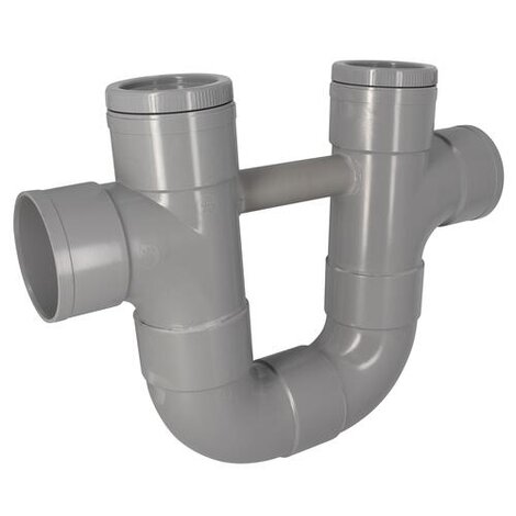 Assainissements siphons disconnecteurs 87°30 en PVC Femelle - Femelle