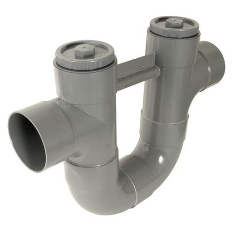 Assainissements siphons disconnecteurs 87°30 en PVC Femelle - Femelle