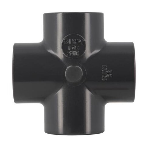 Croix 90° Femelle/Femelle PVC-U Pression