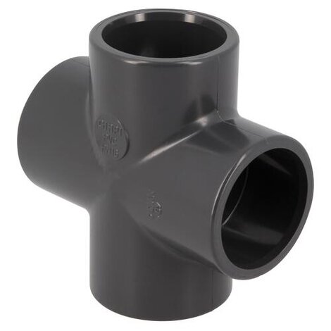 Croix 90° Femelle/Femelle PVC-U Pression