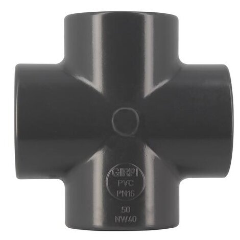 Croix 90° Femelle/Femelle PVC-U Pression