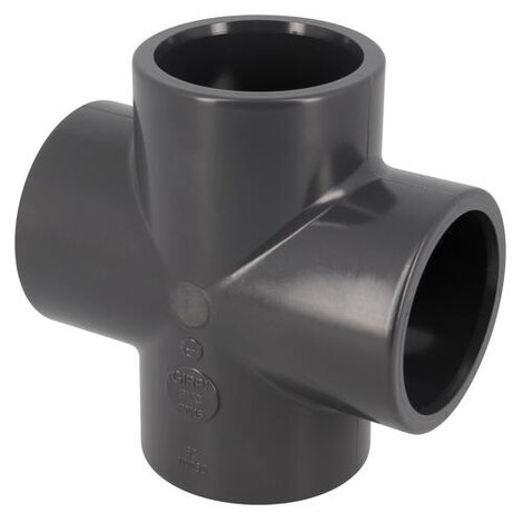 Croix 90° Femelle/Femelle PVC-U Pression