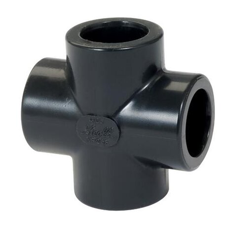 Croix 90° Femelle/Femelle PVC-U Pression