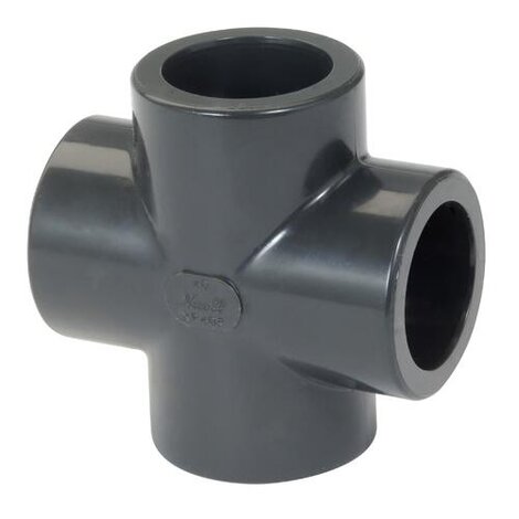 Croix 90° Femelle/Femelle PVC-U Pression
