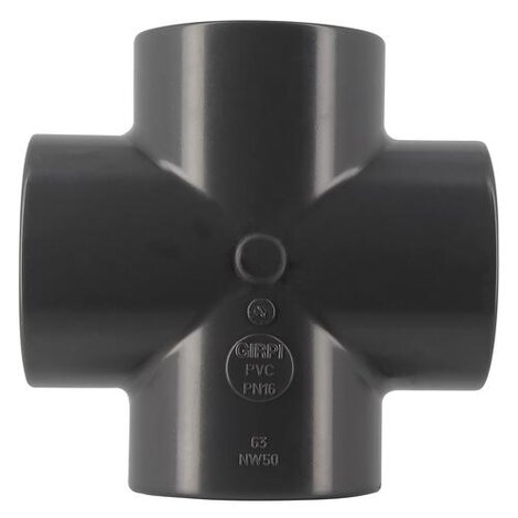 Croix 90° Femelle/Femelle PVC-U Pression